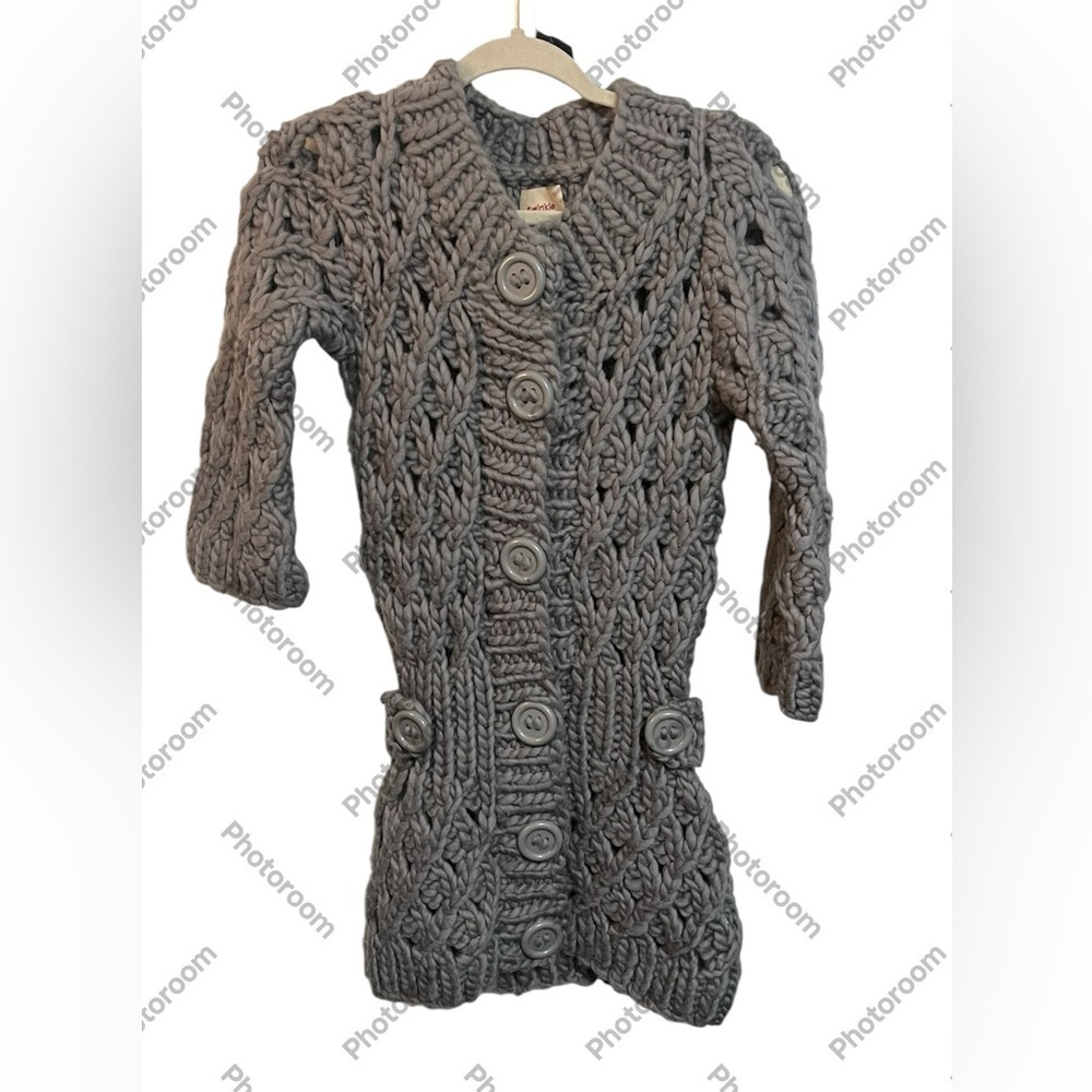 NWOT Twinkle By Wenlan Gray Sweater Sz XS